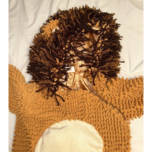 Lion Costume Size 12-24 Months Target Full hood Brown Padded Unisex Halloween - Picture 3 of 8